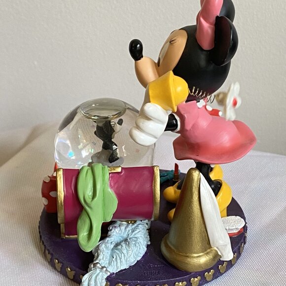 Disney Parks Minnie Mouse Mini Snow Globe Wardrobe Costume Chest Figurine - Picture 5 of 9